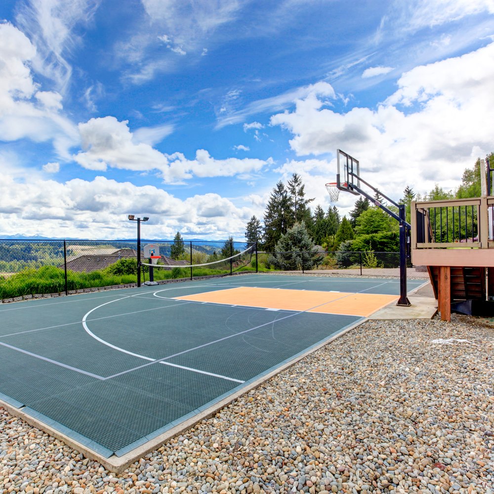 backyard-sport-court-beside-a-deck Backyard sport court beside a deck