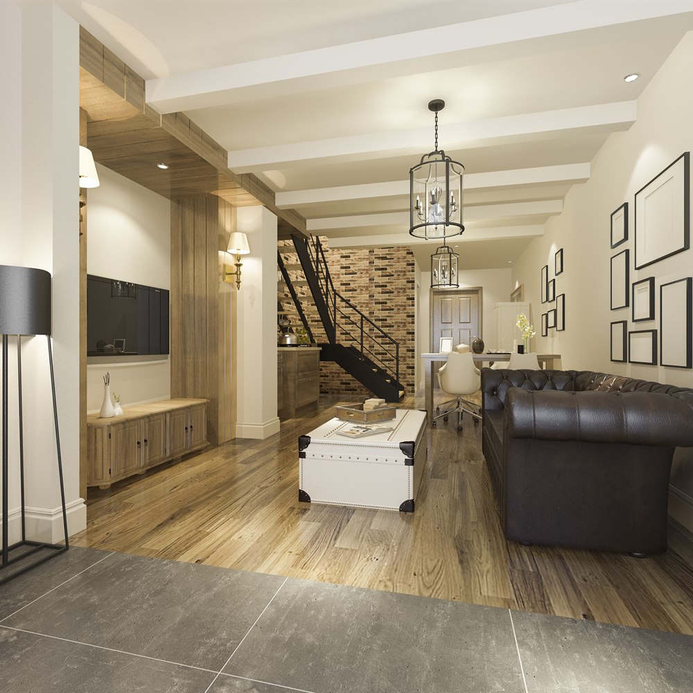 Comfortable living room interior with modern design