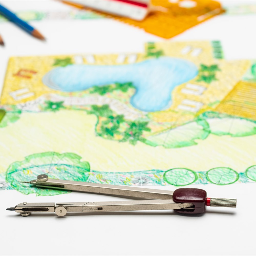 garden-design-sketch-with-landscape-architect-tool Garden design sketch with landscape architect tool