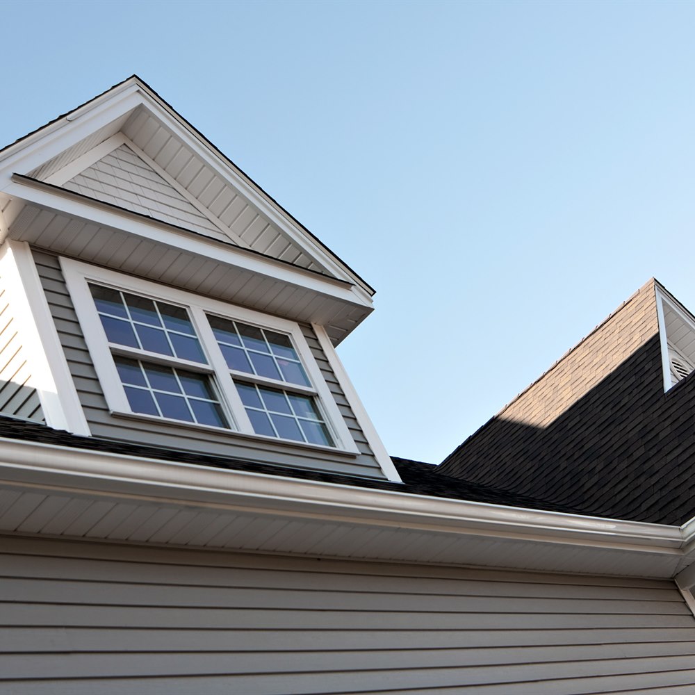 House siding and dormer windows
