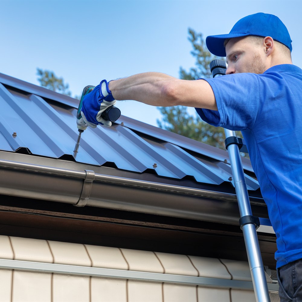 Installing metal roof