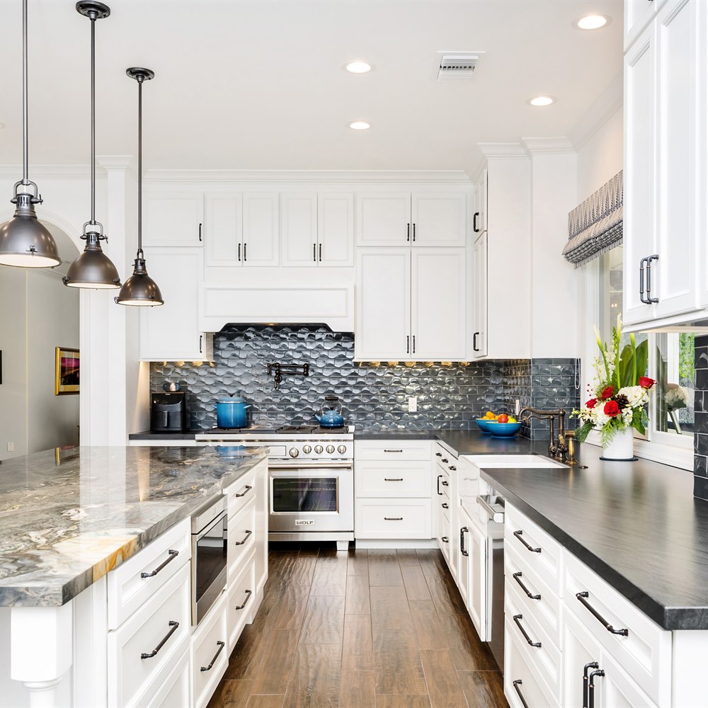 Interior shot of the kitchen