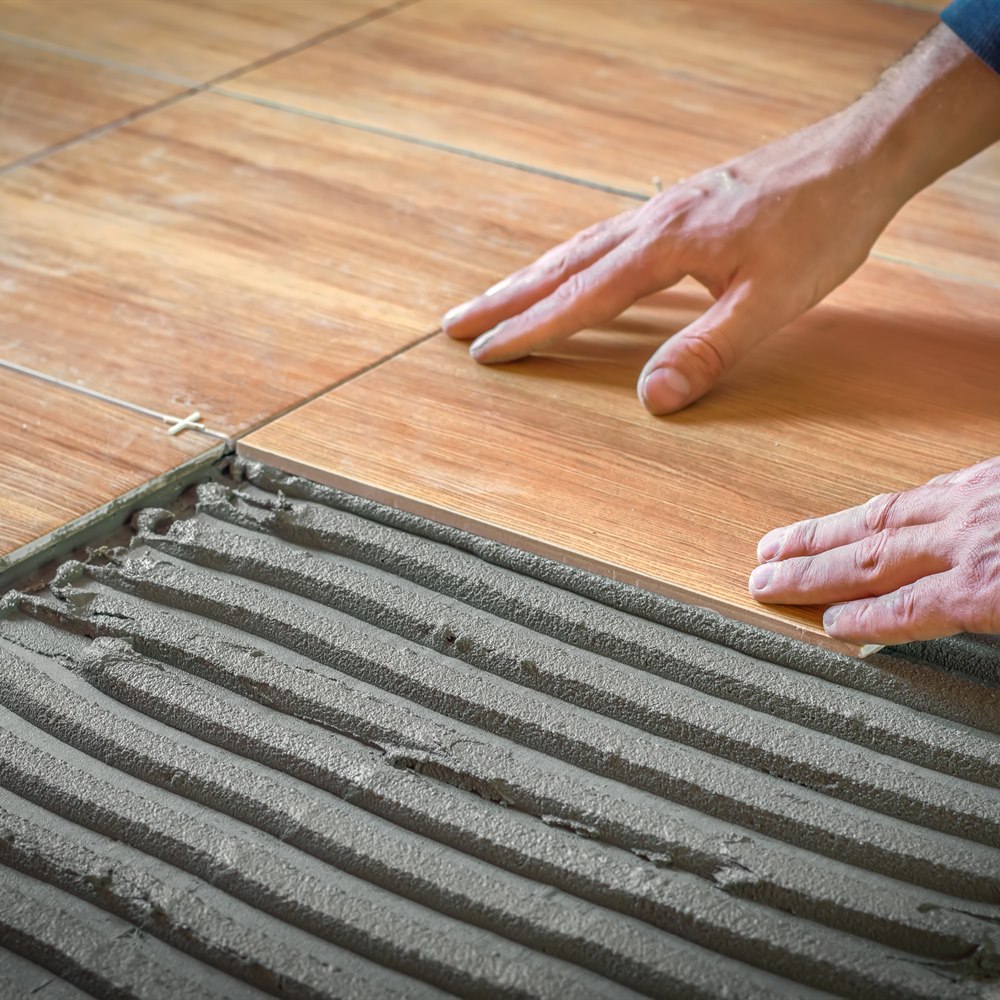 laying-wood-look-tile-on-adhesive Laying wood look tile on adhesive