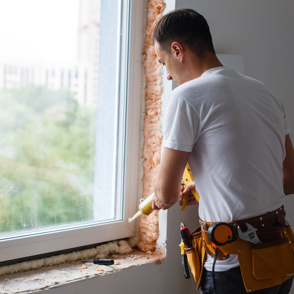 Sealing around a new window