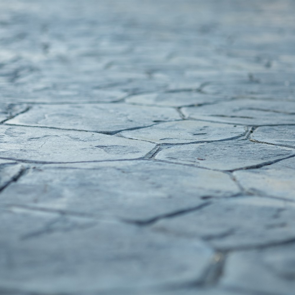Stamped concrete surface pattern