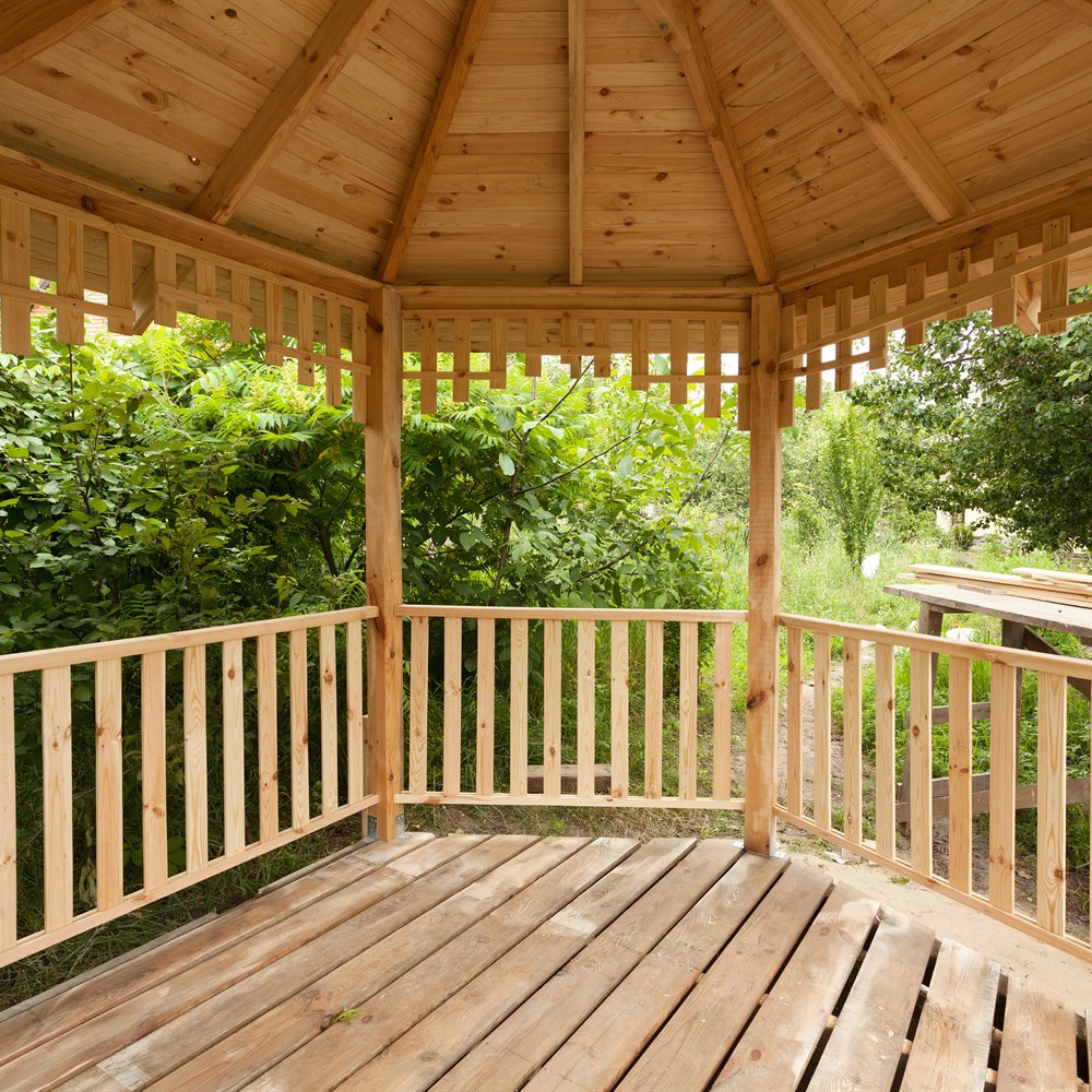 wooden-gazebo-interior Wooden gazebo interior
